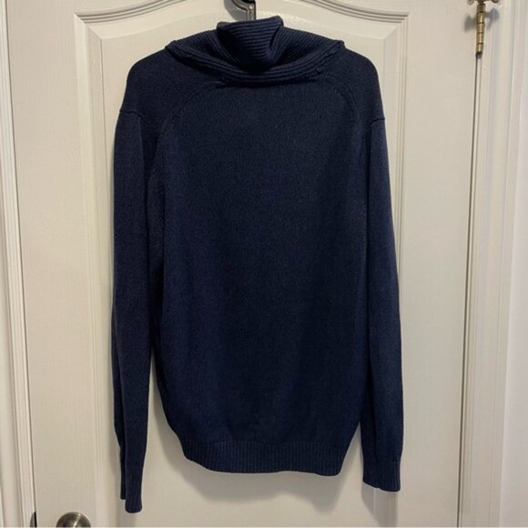 Izod Dark Blue Cowl Neck Sweater - Picture 2 of 3